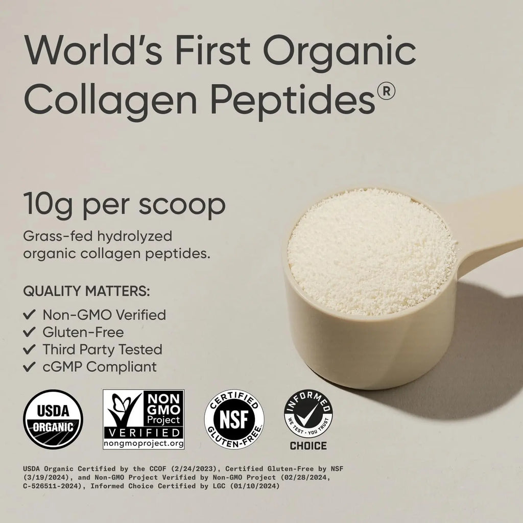 Sports Research Collagen Peptides Organic Unflavored (30 servings)