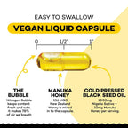 Sakoon aceite de semilla negra y miel Manuka 60 Capsulas sfn