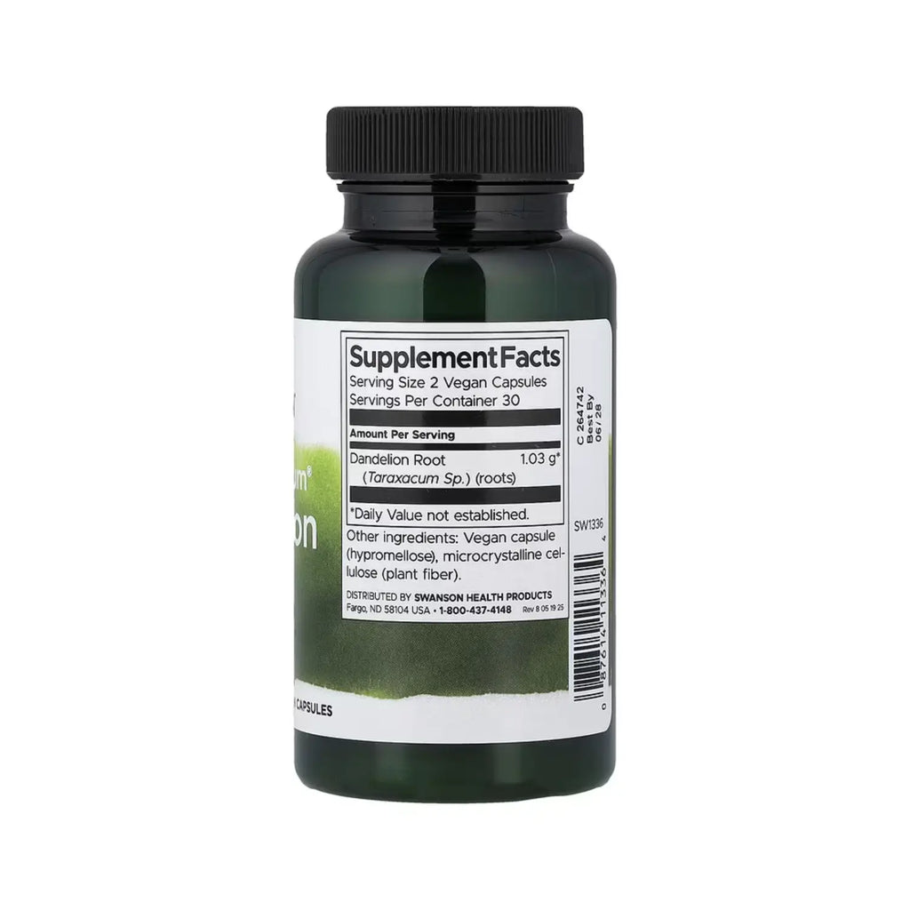 SWANSON RAÍZ DIENTE LEÓN ESPECTRO COMPLETO 515MG 60CAPS SFN