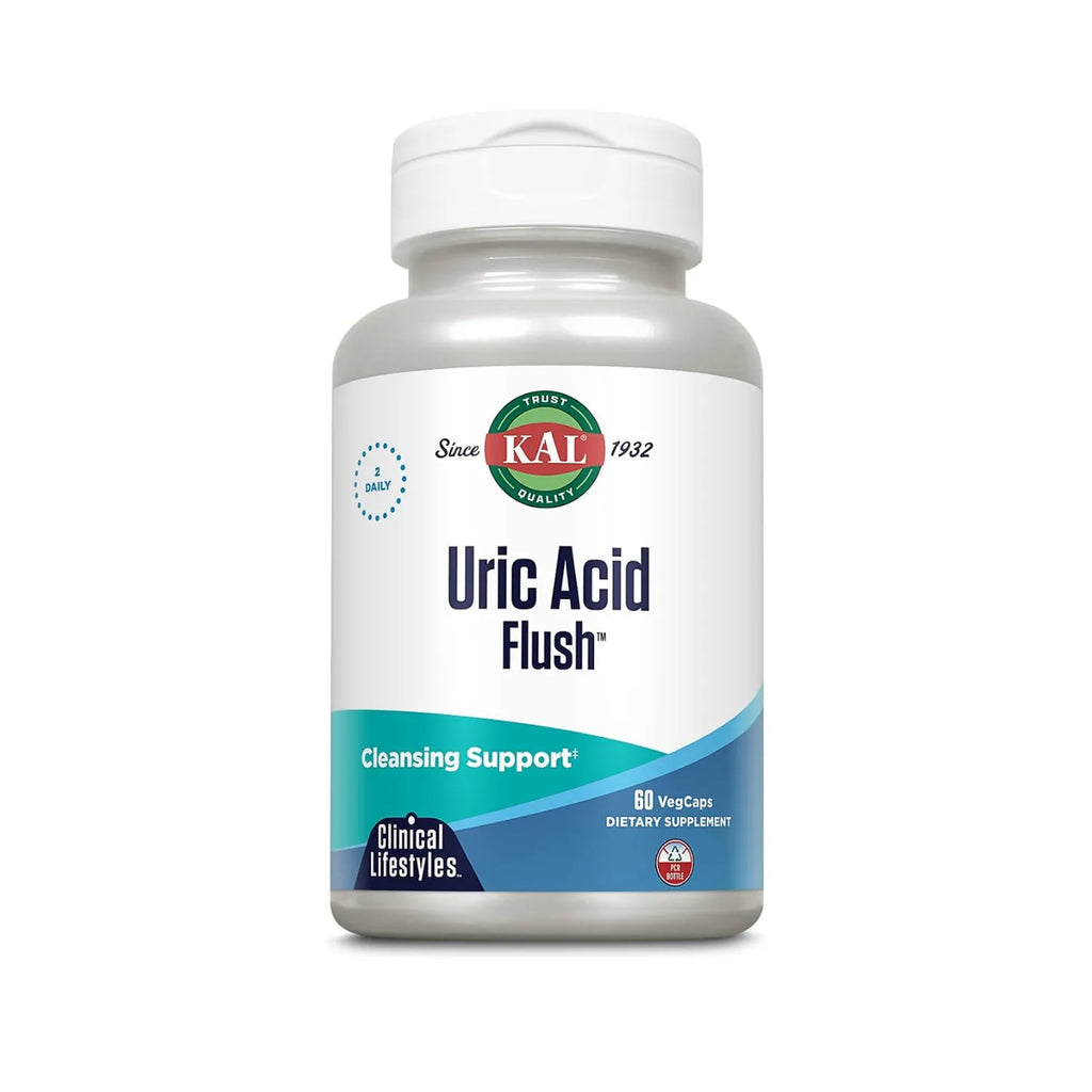 KAL Uric Acid Flush™ | Cereza Ácida, Quercetina y Semilla de Apio | Apoyo al Ácido Úrico y Confort Articular | 60 Cápsulas