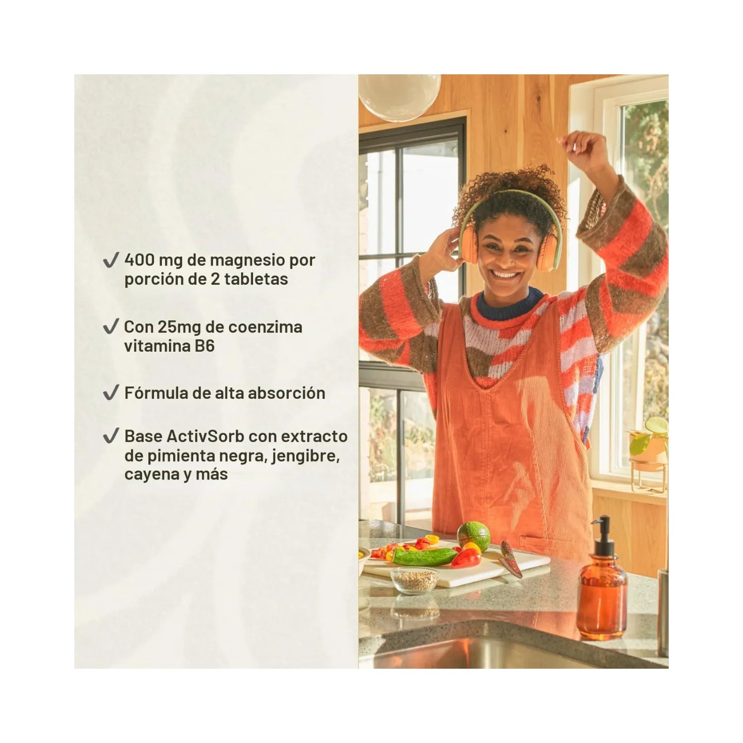 KAL Magnesium Taurate+ 400 mg | Magnesio Taurato con Vitamina B6 | Apoyo Cardiovascular y Nervioso | 90 Tabletas