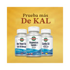KAL Magnesium Taurate+ 400 mg | Magnesio Taurato con Vitamina B6 | Apoyo Cardiovascular y Nervioso | 90 Tabletas