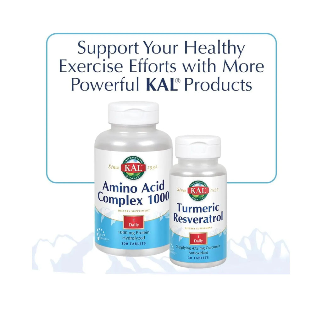 KAL Apple Cider Vinegar 500 mg | Vinagre de Sidra de Manzana | Apoyo Digestivo y Bienestar General | Manzana Verde | 60 Tabletas Masticables