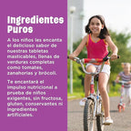 KAL MultiSaurus Vitaminas y Minerales para Niños Sabor Frutas del Bosque 90 Tabletas Masticables | 22 Vitaminas y Minerales | Con Vitaminas A, C, D3, E y Complejo B | Sin Gluten ni Fructosa | Suplemento alimenticio