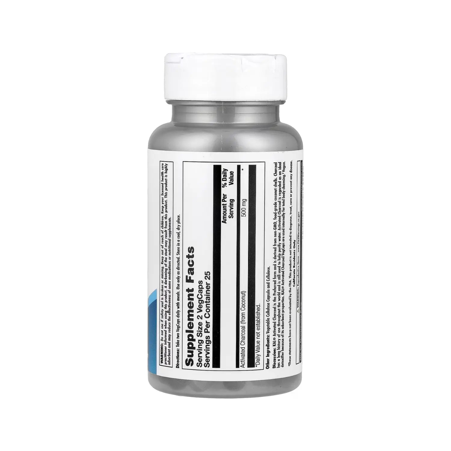 Kal, Carbón Activado, 280 Mg, 50 Cápsulas Sfn