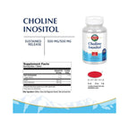 KAL Choline Inositol | Colina 195 mg + Inositol 500 mg | Apoyo Metabólico y Celular | 90 Tabletas
