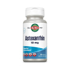 KAL Astaxanthin 10 mg | Astaxantina Natural de Haematococcus pluvialis | Antioxidante para Ojos y Piel | 60 VegCaps