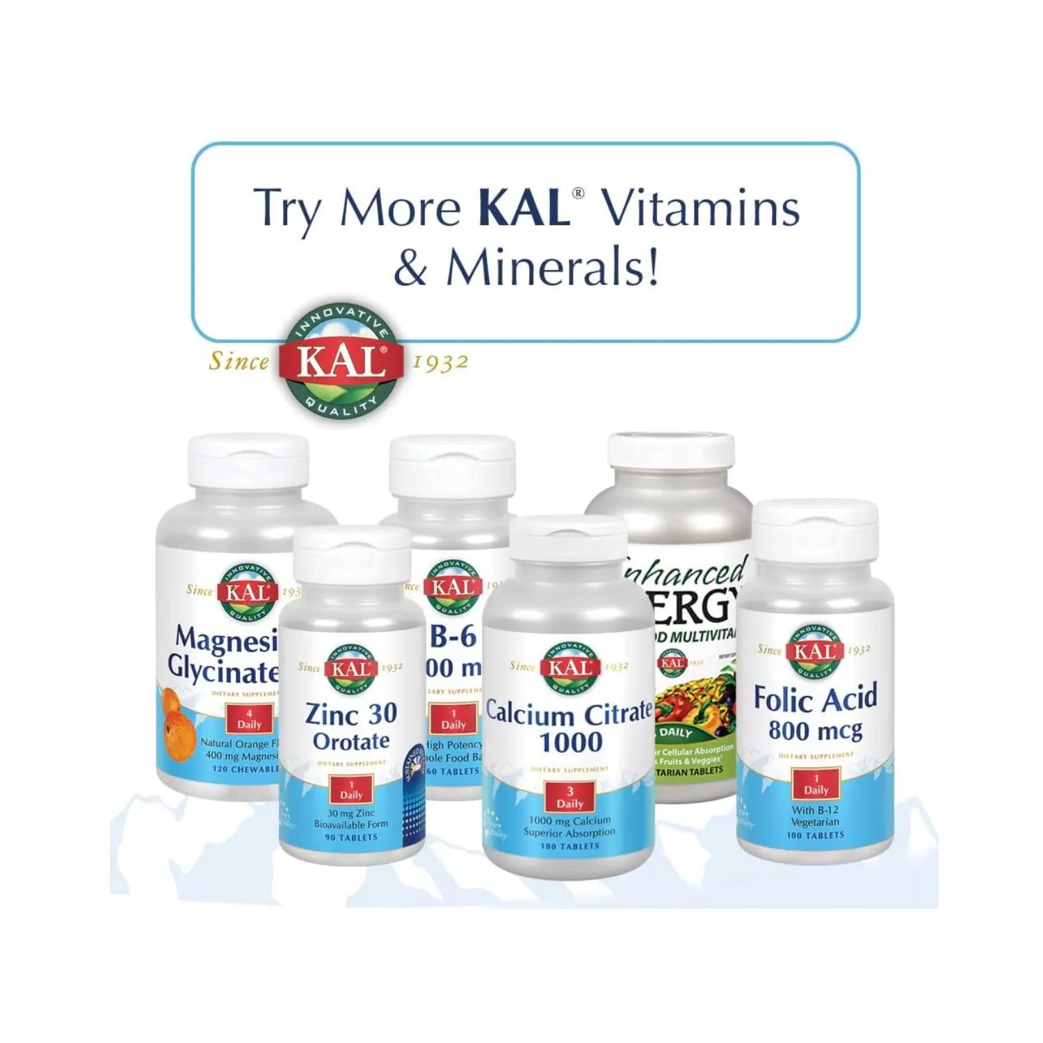 KAL Adrenal Vitality para Función Suprarrenal y Energía, 60 Tabletas