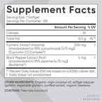 Sports Research Turmeric Curcumin C3 Complex 500mg (120 softgels)