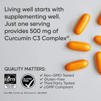 Sports Research Turmeric Curcumin C3 Complex 500mg (120 softgels)