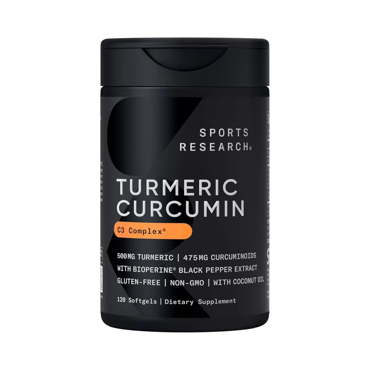 Sports Research Turmeric Curcumin C3 Complex 500mg (120 softgels)