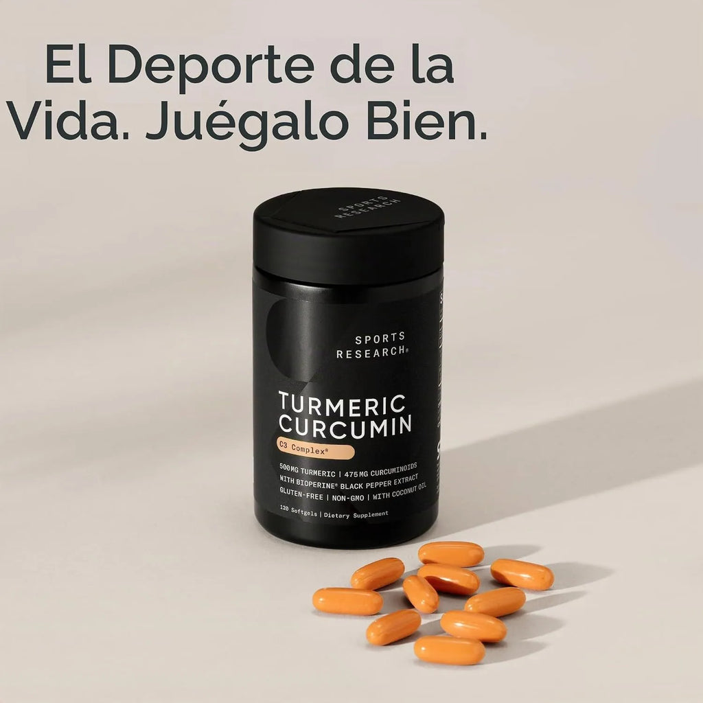 Sports Research Turmeric Curcumin C3 Complex 500mg 60 Cápsulas blandas
