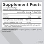 Sports Research Evening Primrose Oil 1300mg (120 softgels)
