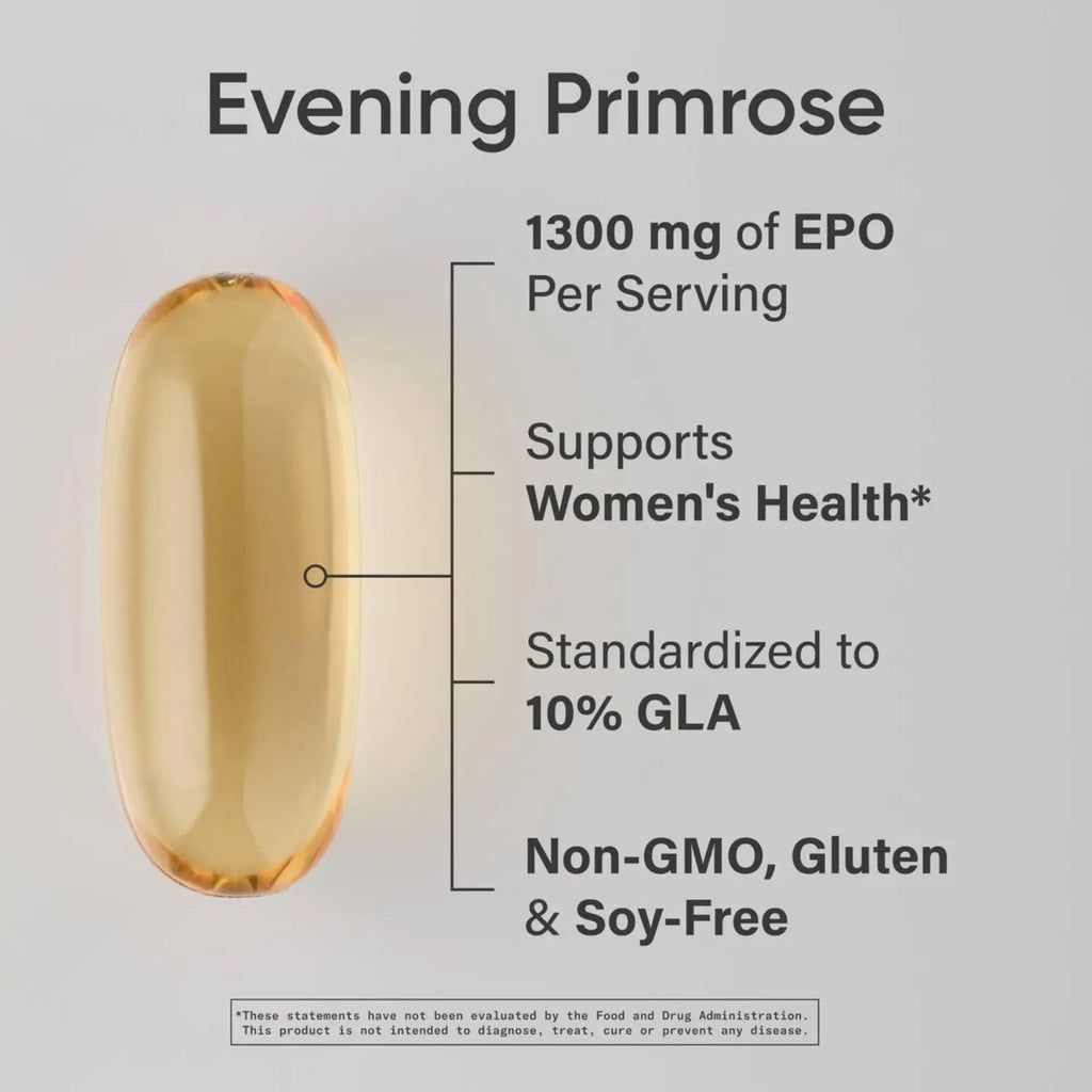 Sports Research Evening Primrose Oil 1300mg (120 softgels)