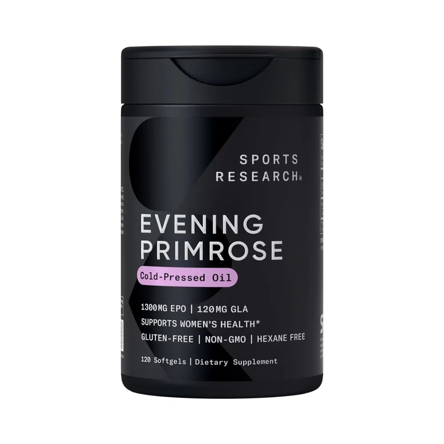 Sports Research Evening Primrose Oil 1300mg (120 softgels)