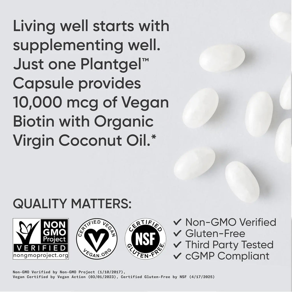 Sports Research Biotin 10,000mcg (120 veggie softgels)