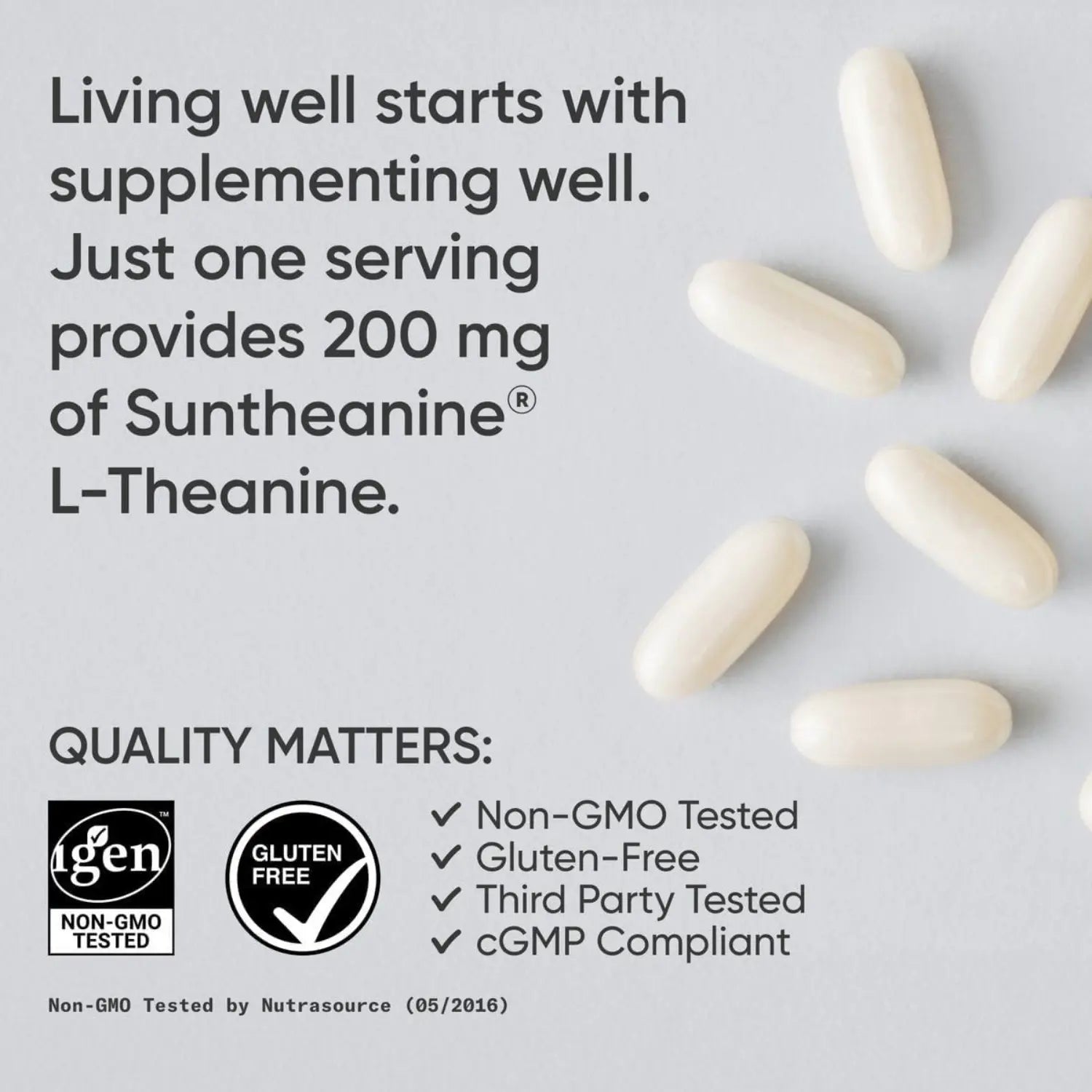 Sports Research L-Theanine Suntheanine 200mg (60 softgels)