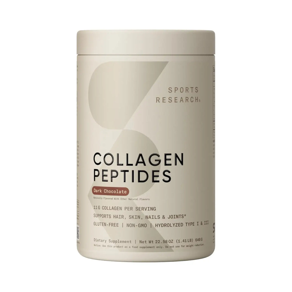 Sports Research Collagen Peptides Dark Chocolate (40 servings) - 22.58oz
