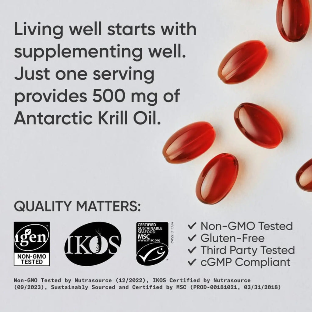 Sports Research Krill Oil Superba2 500mg MSC-C-55162 (120 softgels)