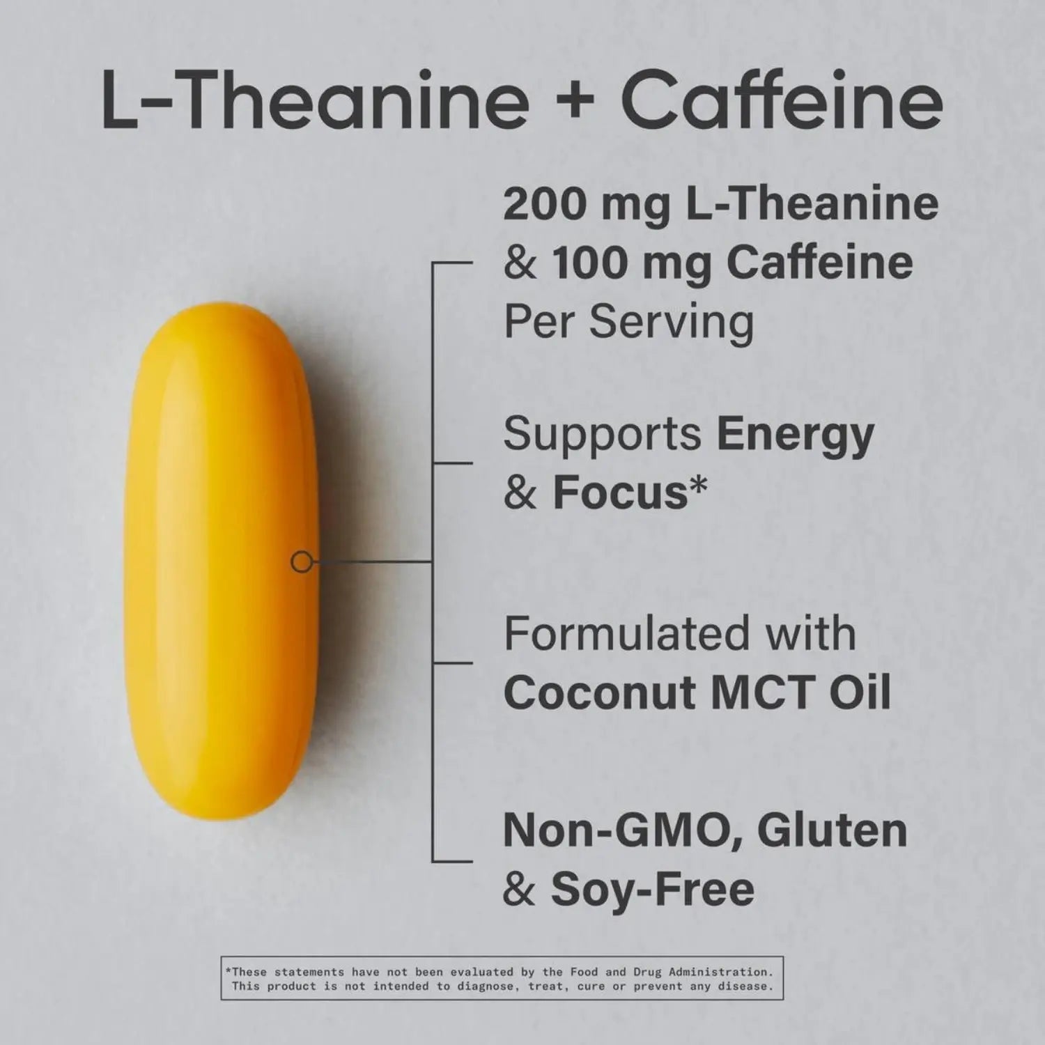 Sports Research L-Theanine + Caffeine (60 softgels)