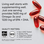 Sports Research Keto Omega 1250mg (120 softgels)