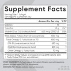 Sports Research Omega-3 Fish Oil AlaskOmega 1250mg + D3 62.5mcg (2500iu) MSC-C-55162 (120 softgels)