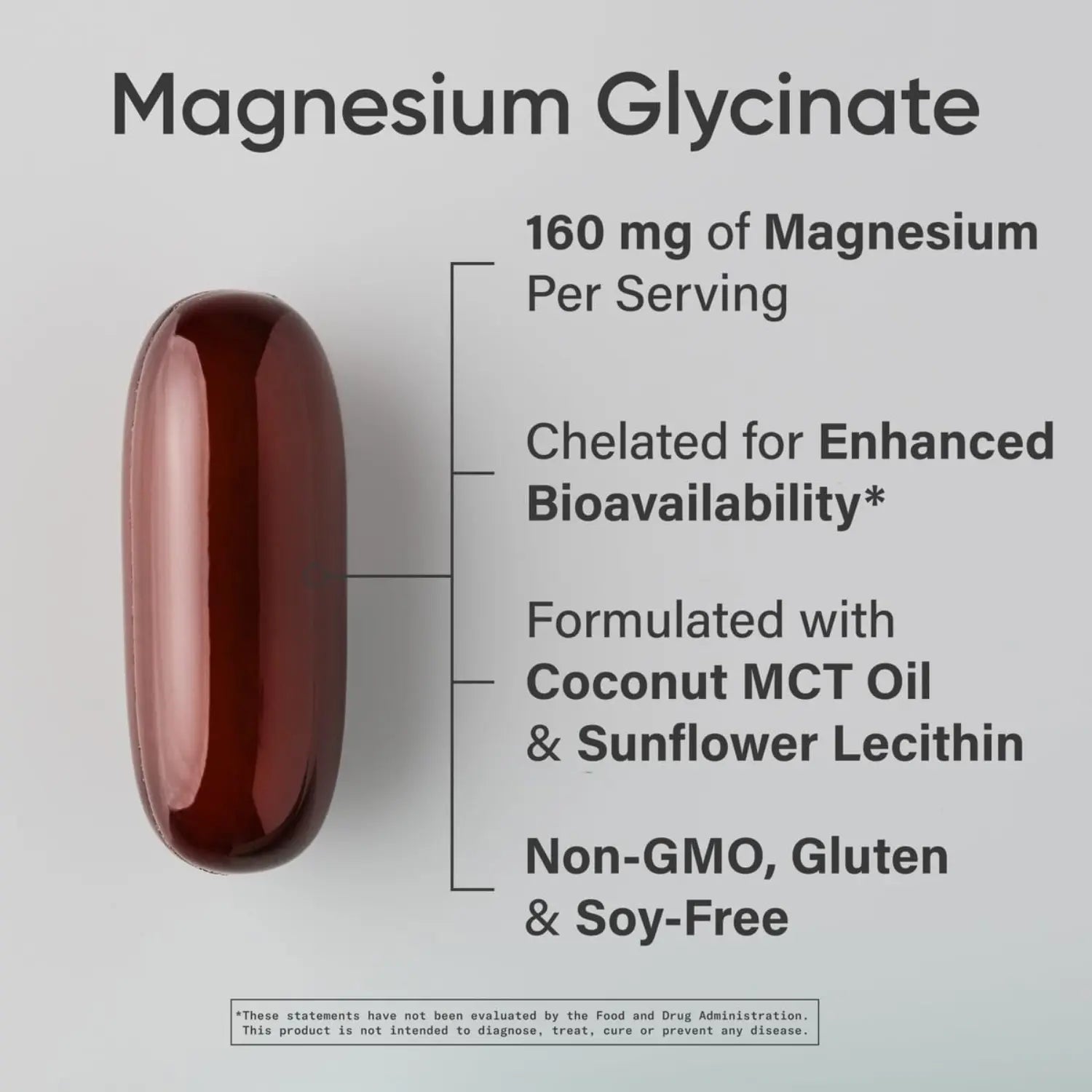 Sports Research Magnesium Glycinate 160mg (60 softgels)