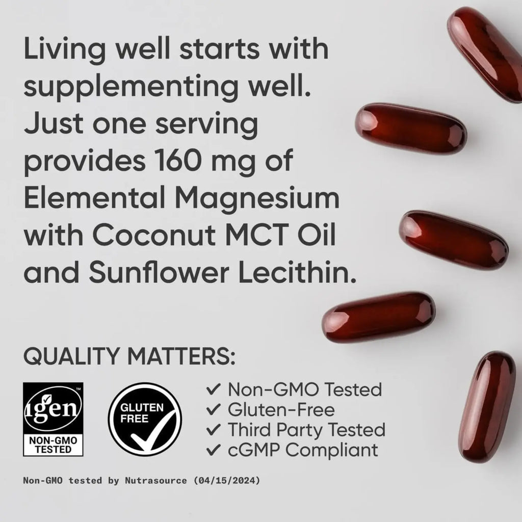 Sports Research Magnesium Glycinate 160mg (60 softgels)