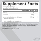 Sports Research Berberina 500 mg 90 Cápsulas Blandas