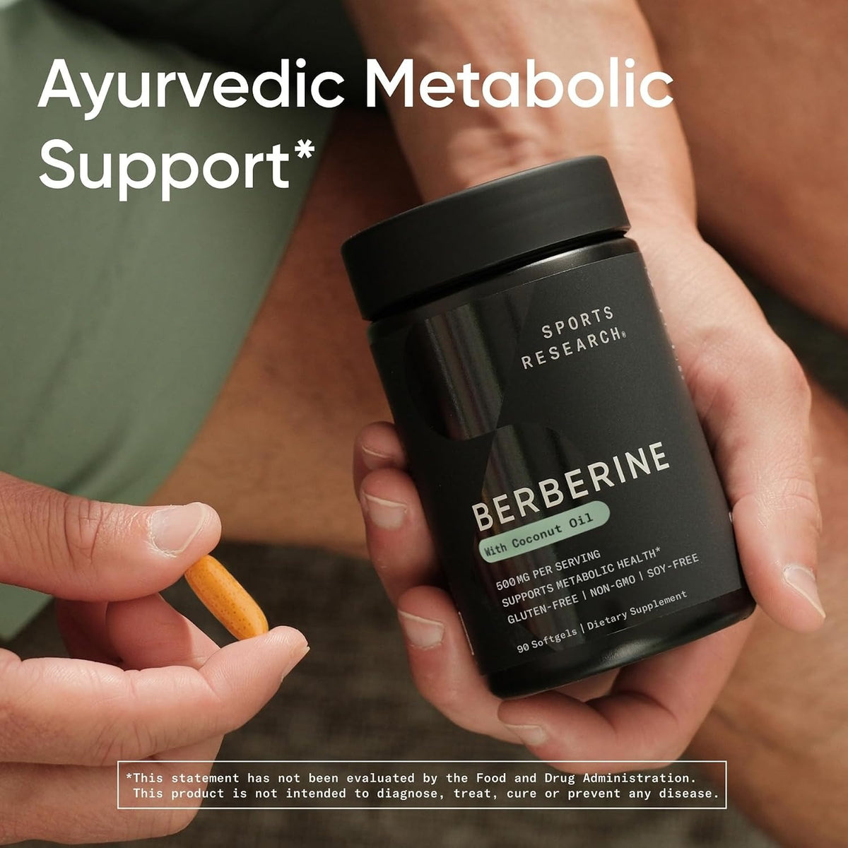 Sports Research Berberina 500 mg 90 Cápsulas Blandas