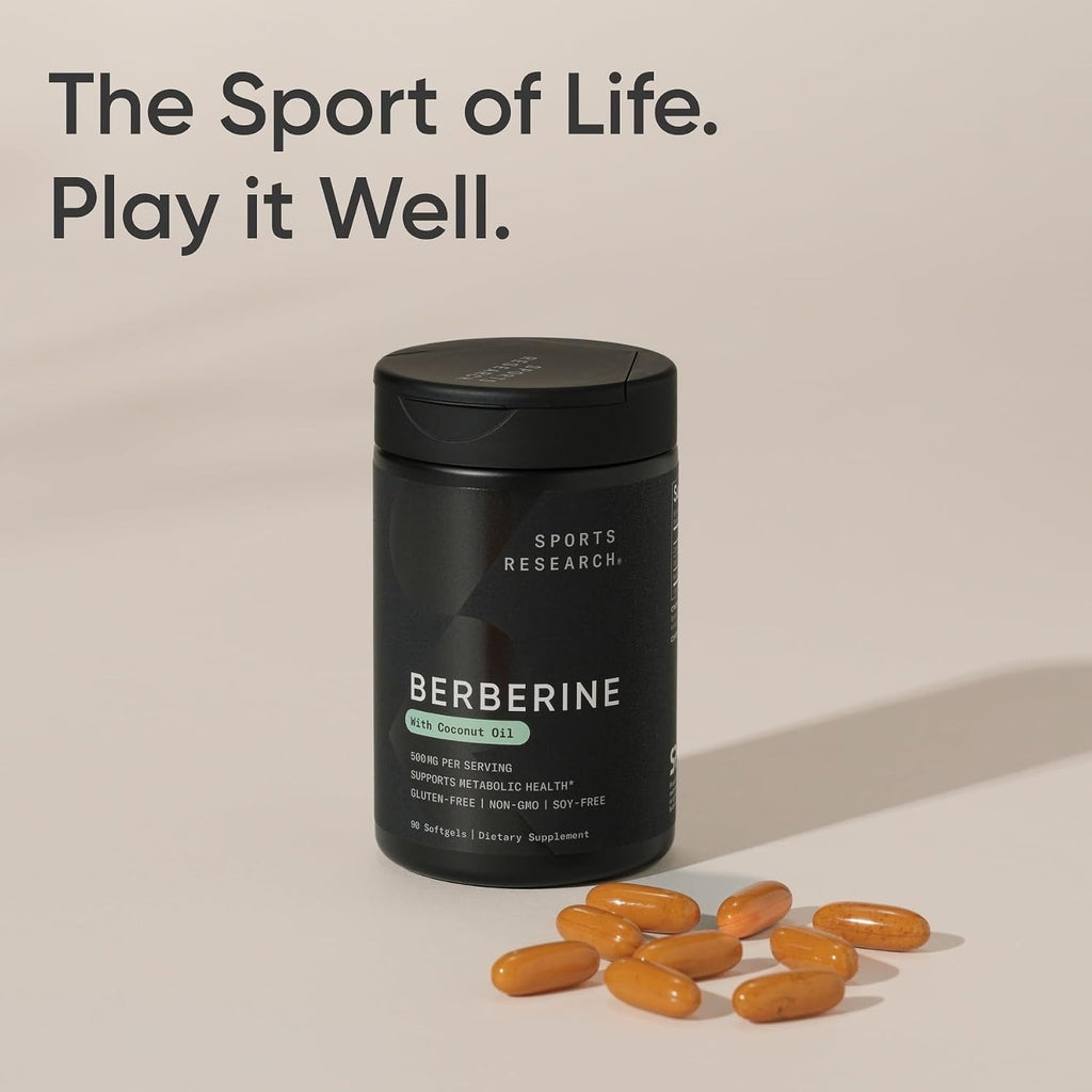 Sports Research Berberina 500 mg 90 Cápsulas Blandas