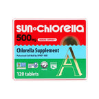 Sun Chlorella 120 Tabletas 500 mg | 90 %+ de pared celular pulverizada | Vitamina B12 y vitamina D de origen natural | Sin OGM, sin gluten