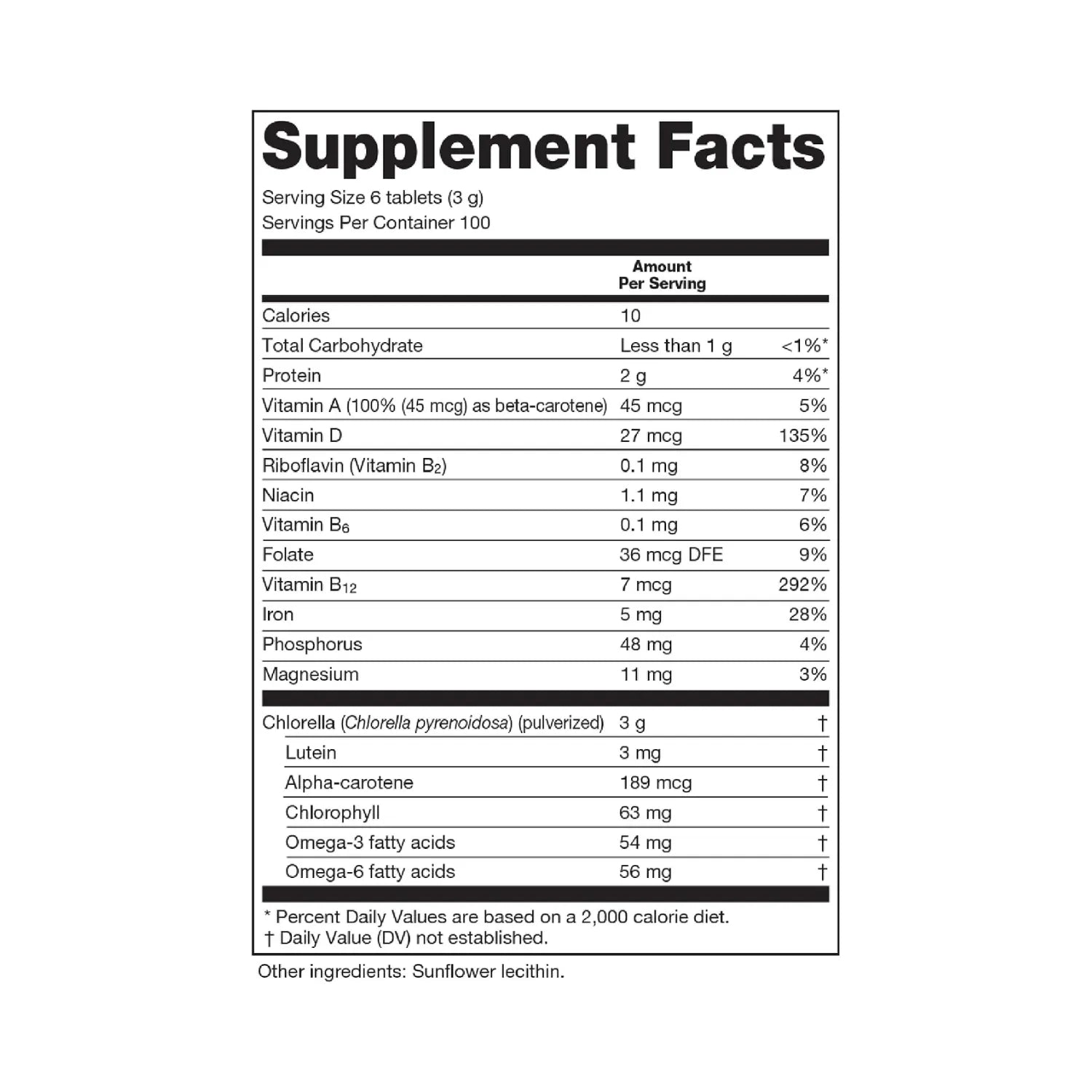 Sun Chlorella 600 Tabletas 500 mg | 90 %+ de pared celular pulverizada | Vitamina B12 y vitamina D de origen natural | Sin OGM, sin gluten