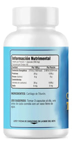 GREENSIDE | Cartílago de Tiburón | 60 Cápsulas de 350 mg | Apoyo para Articulaciones, Huesos y Cartílagos