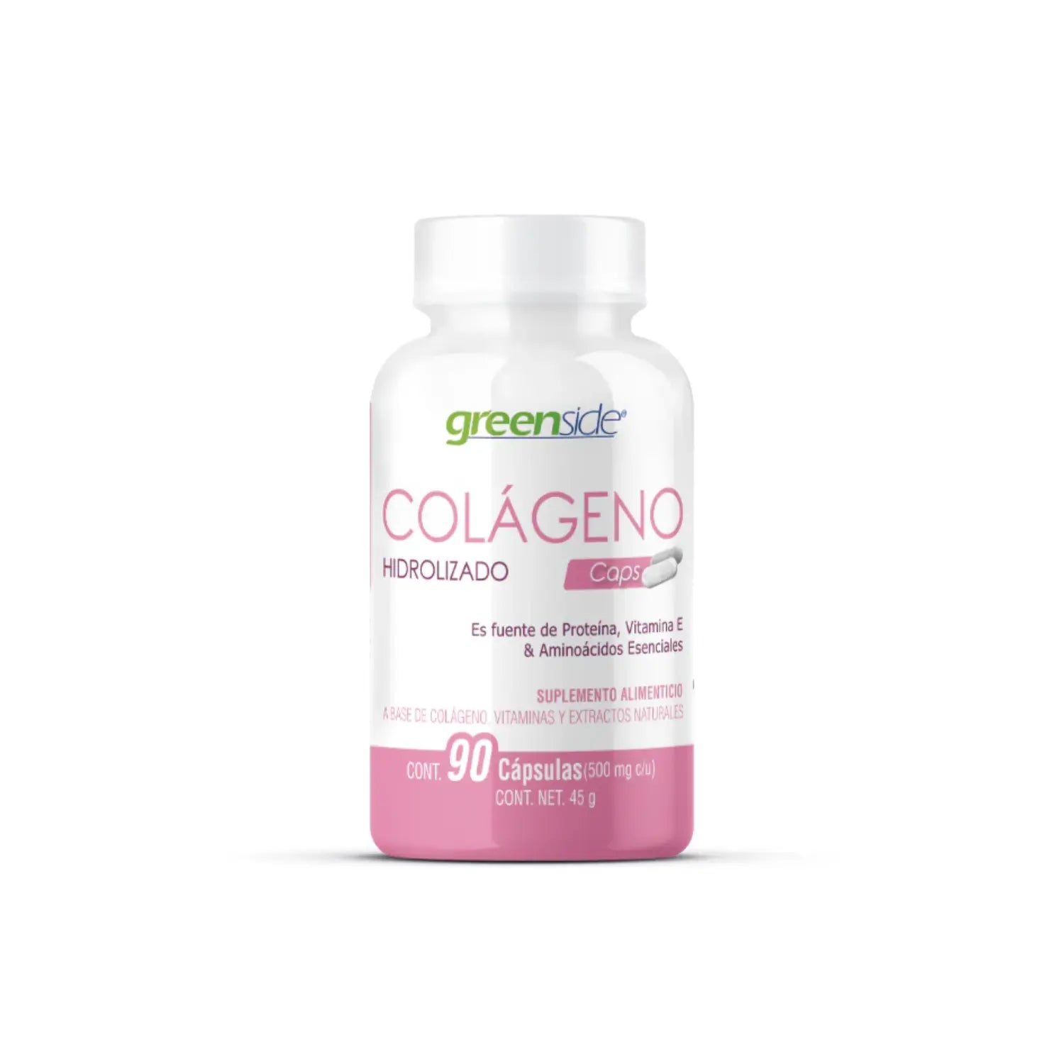 GREENSIDE COLÁGENO HIDROLIZADO 500MG 90 CAPS SFN