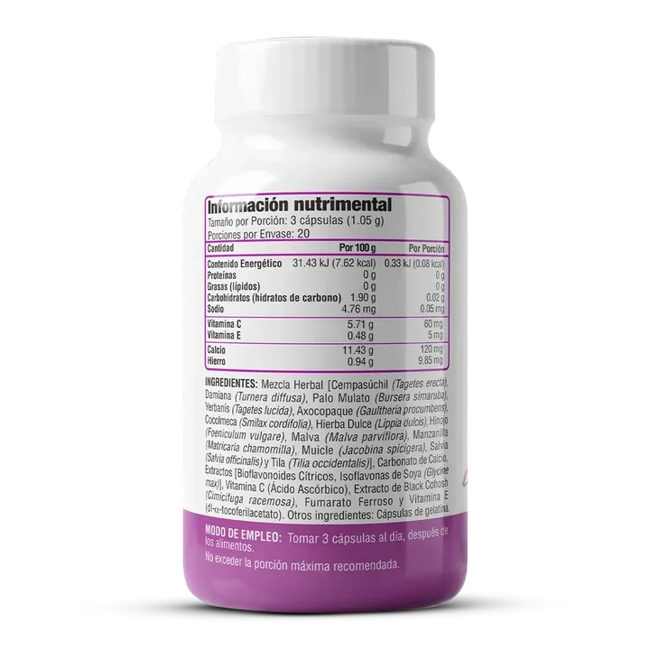 GREENSIDE | Waid con Isoflavonas de Soya y Black Cohosh | 60 Cápsulas de 350 mg | Apoyo al Bienestar Femenino durante la Menopausia