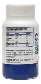 Greenside Cúrcuma + Glucosamina + Condroitina | 60 Cápsulas | Soporte Articular | Suplemento Alimenticio