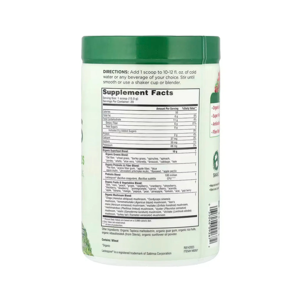Country Farms Super Greens Fórmula Alcalinizante Sin sabor 300 g (10,6 oz)