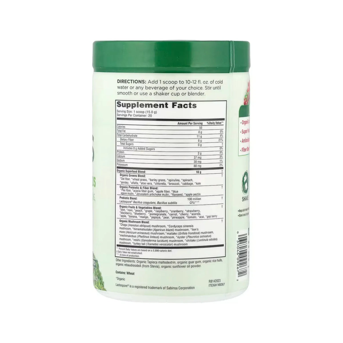 Country Farms Super Greens Fórmula Alcalinizante Sin sabor 300 g (10,6 oz)