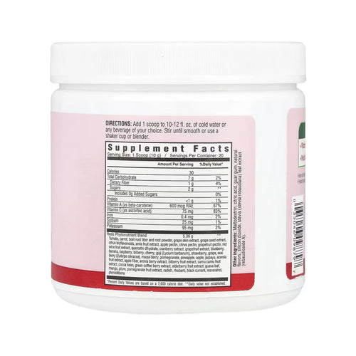 Country Farms, Súper rojos, Superalimento energizante de polifenoles, sabor a baya, 7.1 oz (200 g)