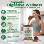 Country Farms, Super Greens, Fórmula alcalinizante, Chocolate`` 300 g (10,6 oz)
