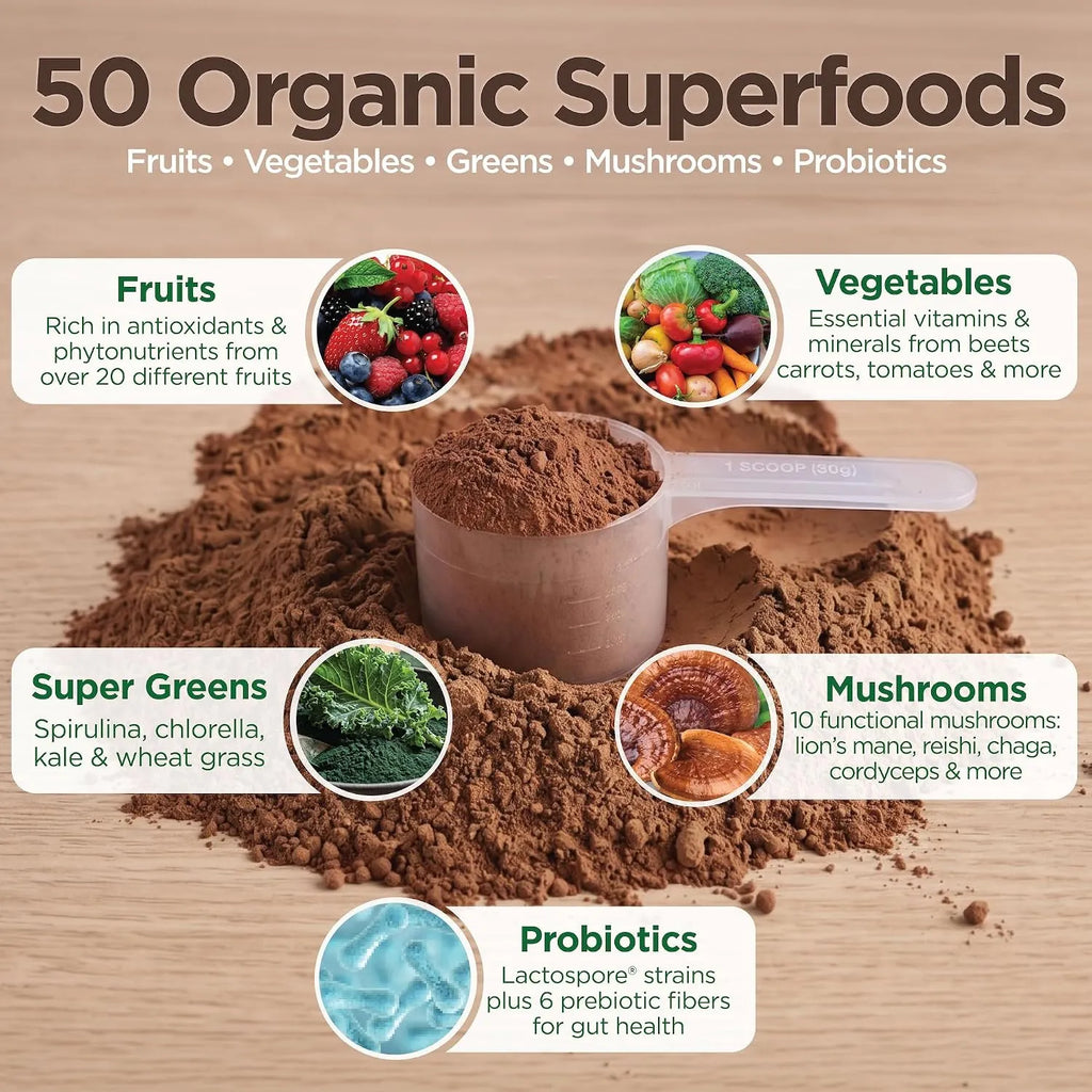 Country Farms, Super Greens, Fórmula alcalinizante, Chocolate`` 300 g (10,6 oz)