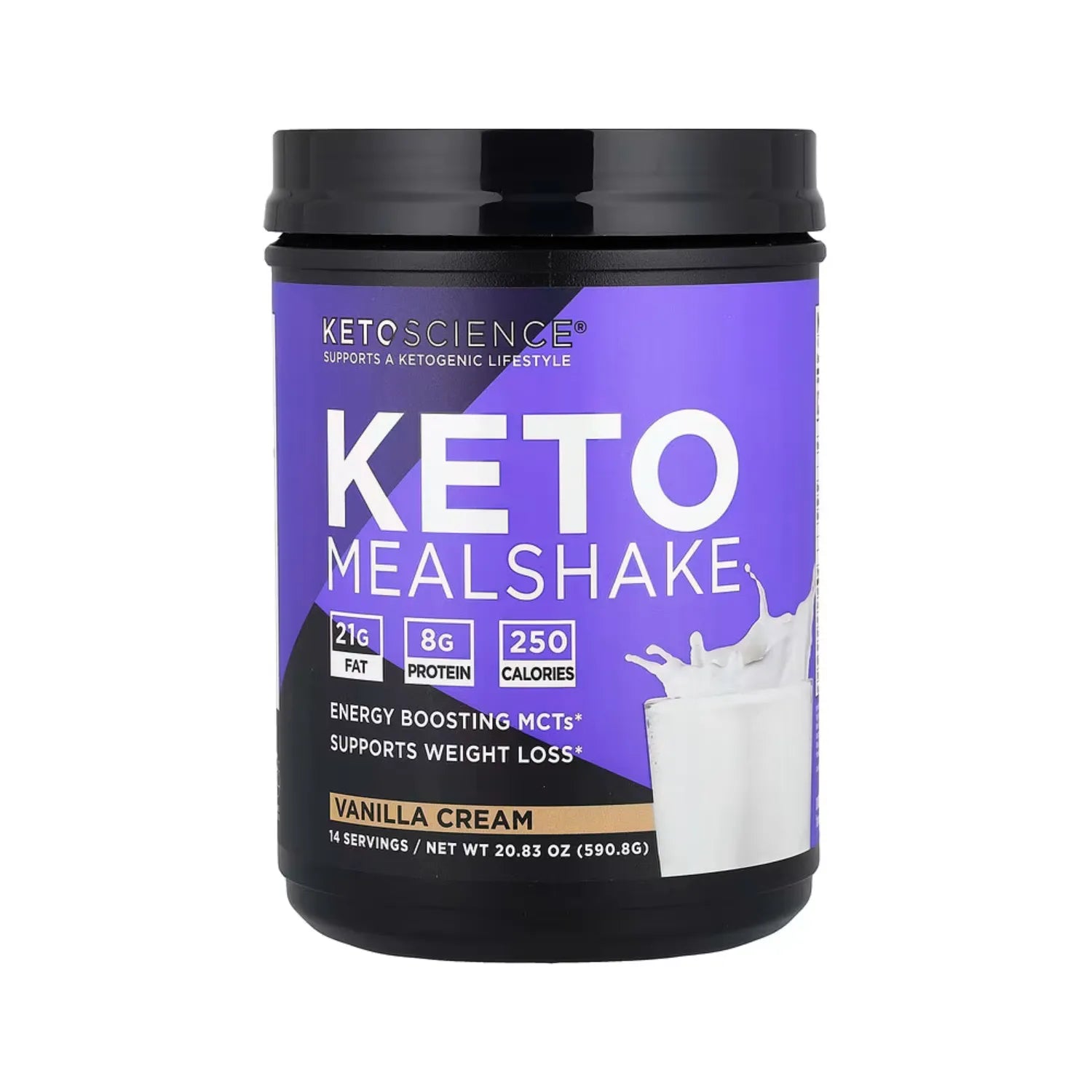 Keto Science Batido cetogénico Crema de vainilla 590.8 g (20,83 oz)