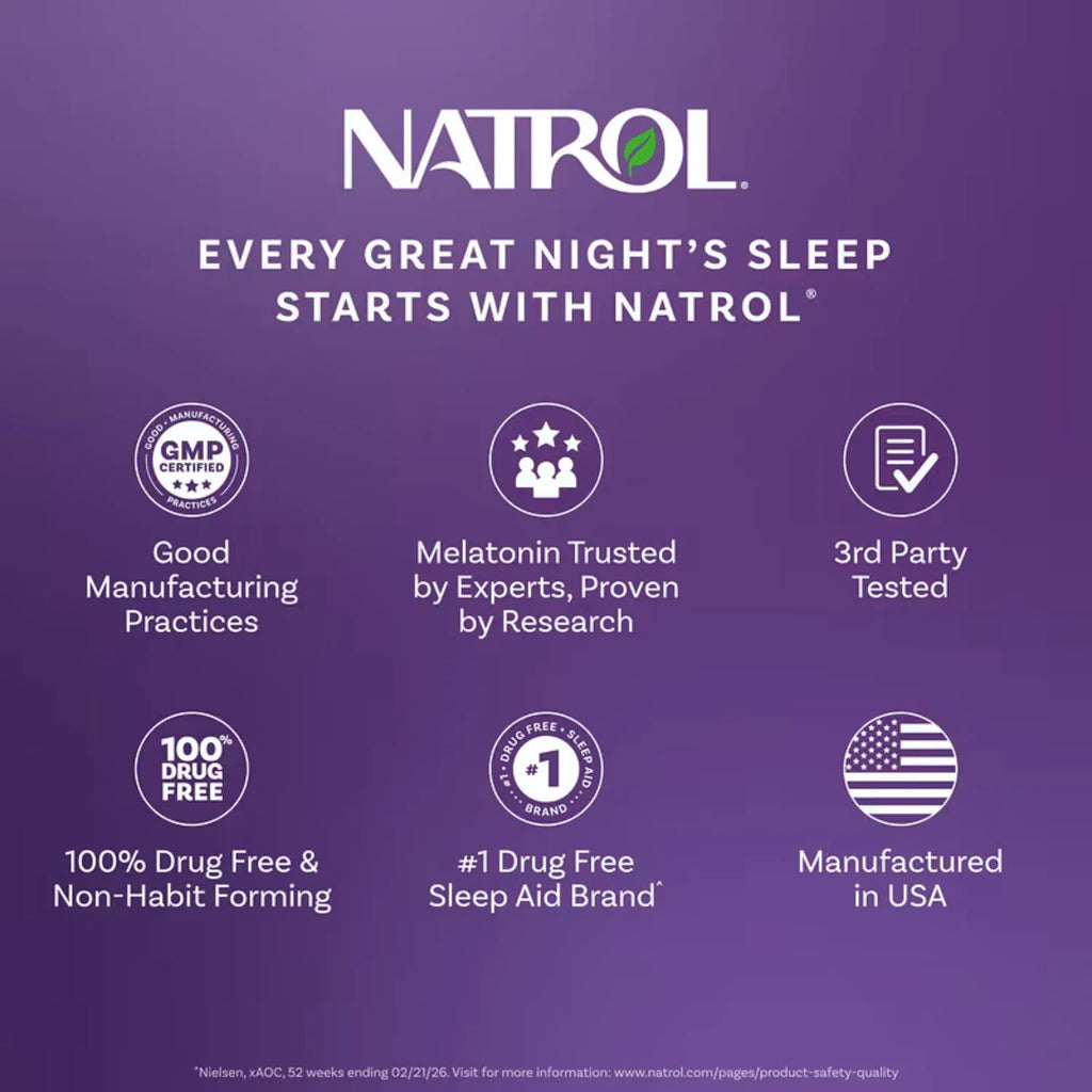 Natrol Melatonina  Liberación Prolongada 10mg Con 60 Tabletas