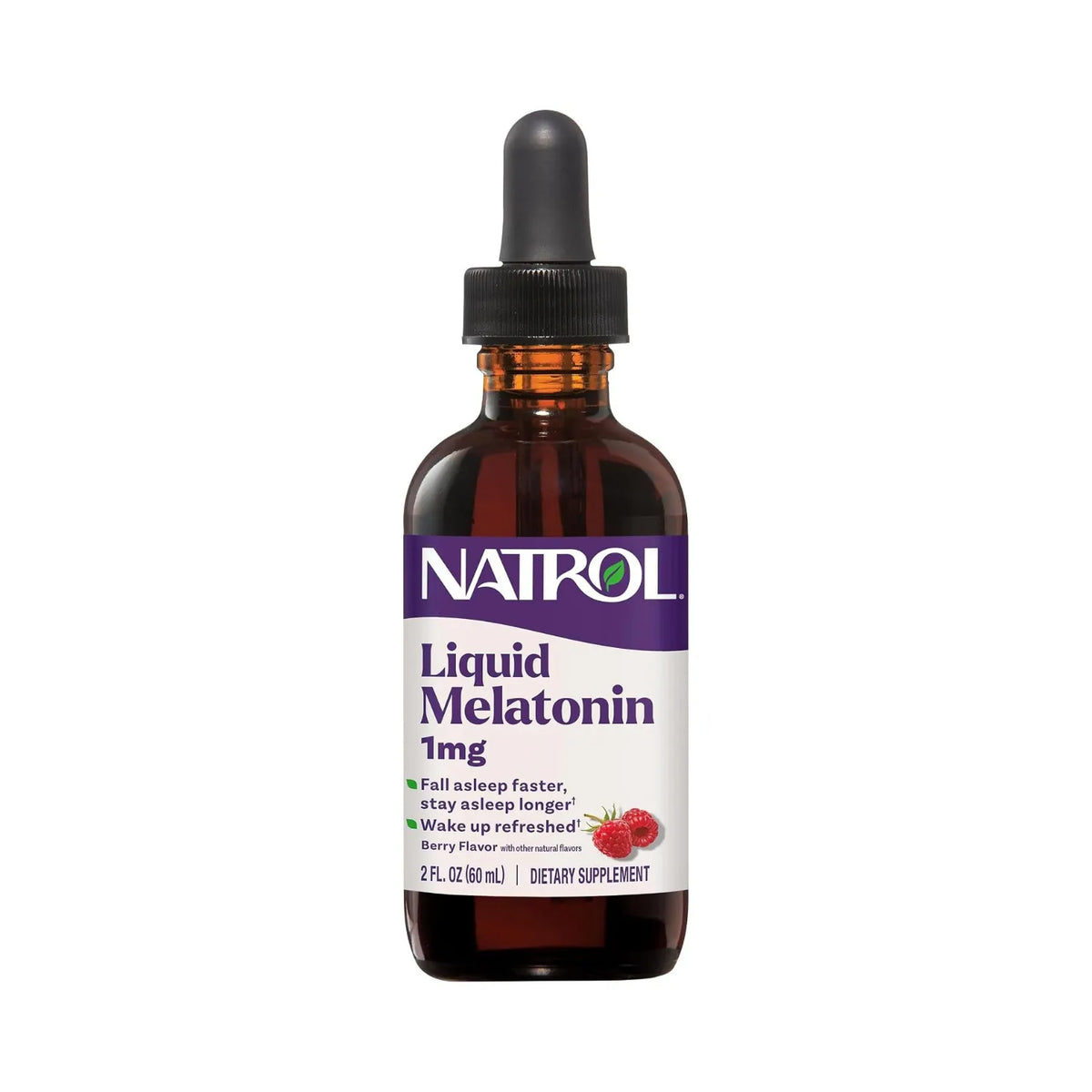 Natrol Melatonina Liquida Con 60 ml Sabor Frambuesa