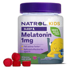 Natrol Kids Melatonina 1 Mg Para Niños Descanso y Relajación 90 Gomitas Sabor Frutos Rojos