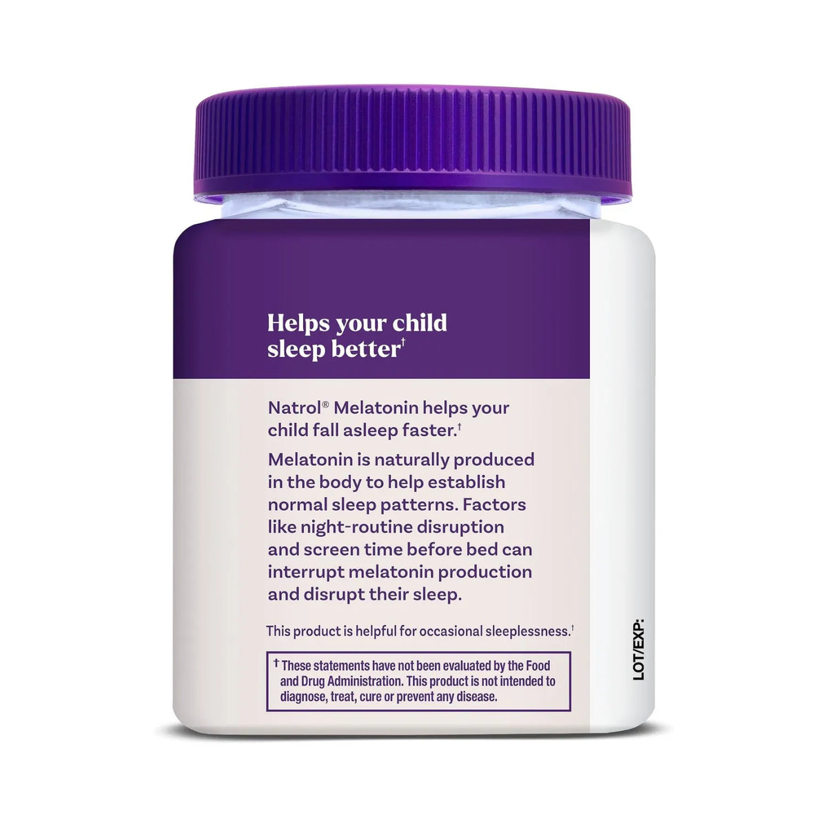 Natrol Kids Melatonina 1mg 60 Gomitas Sabor Frambuesa