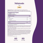 Natrol Kids Melatonina 1mg 60 Gomitas Sabor Frambuesa