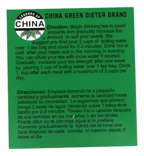 Uncle Lee's Tea China Green Herbal | 12 Bolsitas | Infusión Herbal Natural | Sin Cafeína