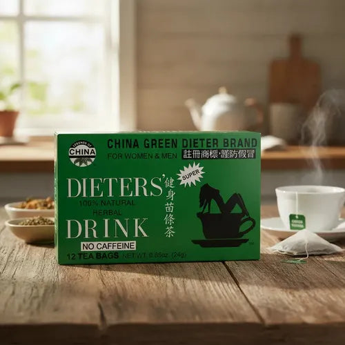 Uncle Lee's Tea China Green Herbal | 12 Bolsitas | Infusión Herbal Natural | Sin Cafeína